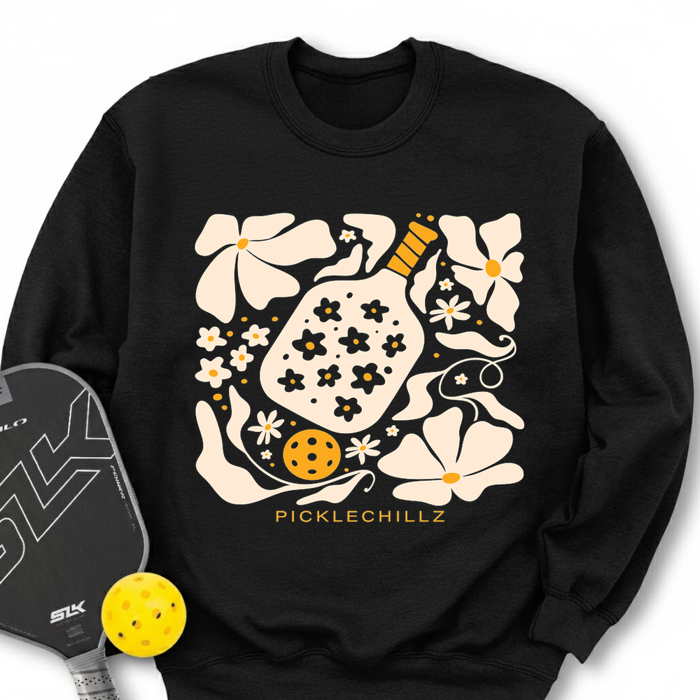 Boho Flower Pickleball v2 Sweatshirt - Picklechillz