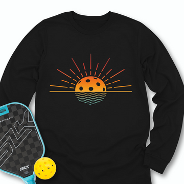 Pickleball Retro Sunset Long Sleeve - Picklechillz