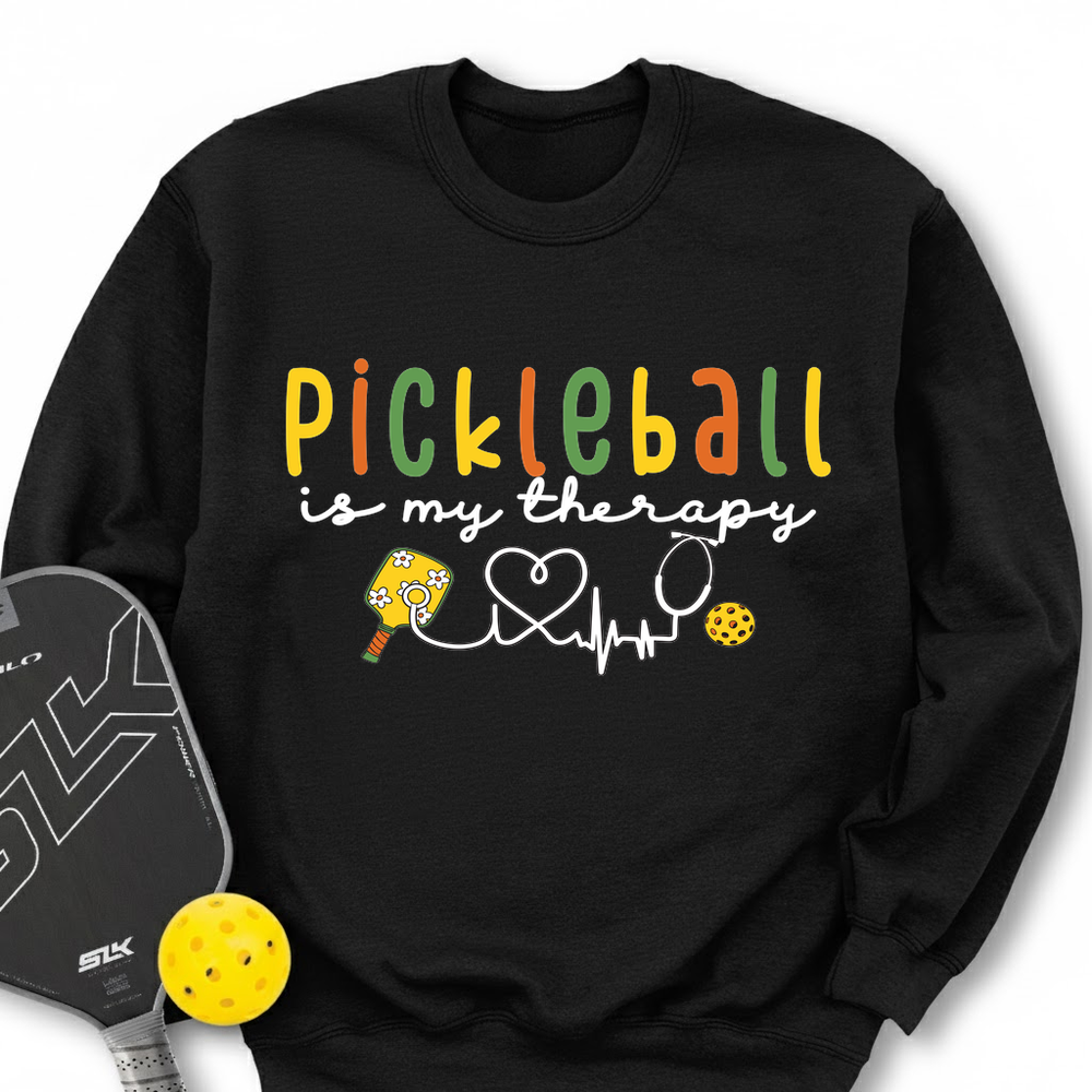 Pickleball Is My Therapy Cute Sweatshirt - Picklechillz