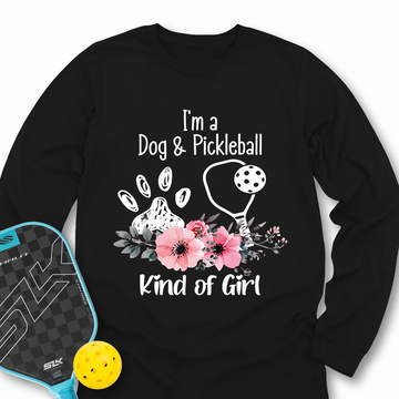 Dog Lover Pickleball Player Long Sleeve - Picklechillz