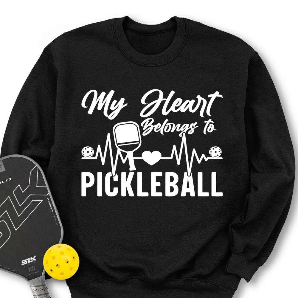 My Hearts Belongs To Pickleball Sweatshirt - Picklechillz
