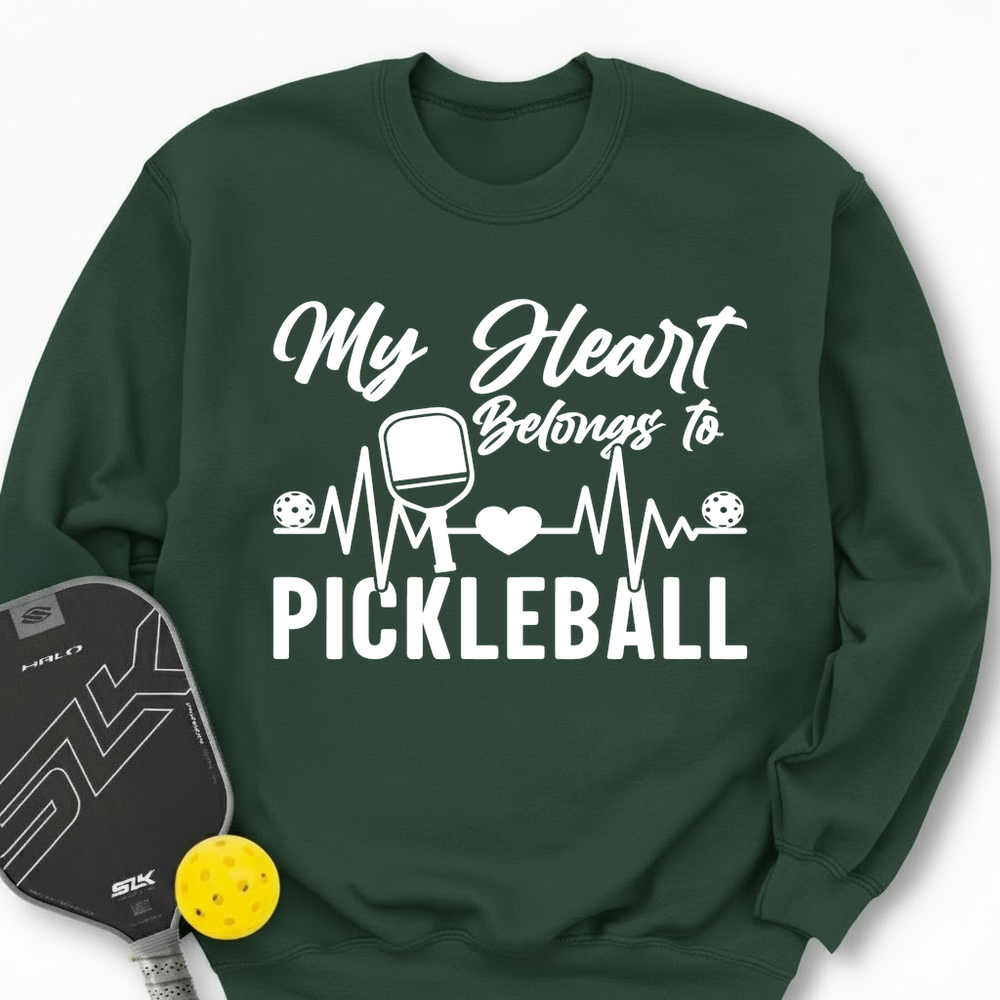 My Hearts Belongs To Pickleball Sweatshirt - Picklechillz