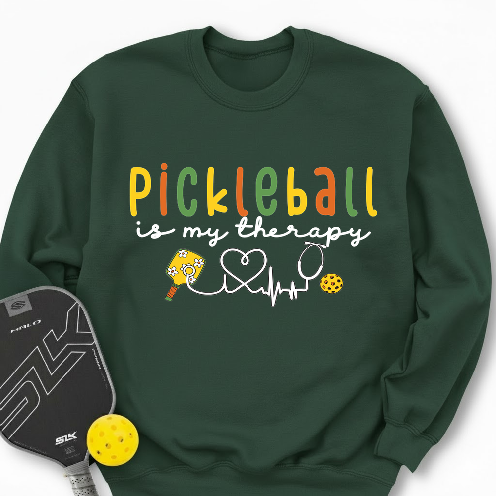 Pickleball Is My Therapy Cute Sweatshirt - Picklechillz