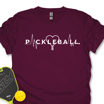 Pickleball Heartbeat Graphic V2 Unisex T-Shirt - Picklechillz
