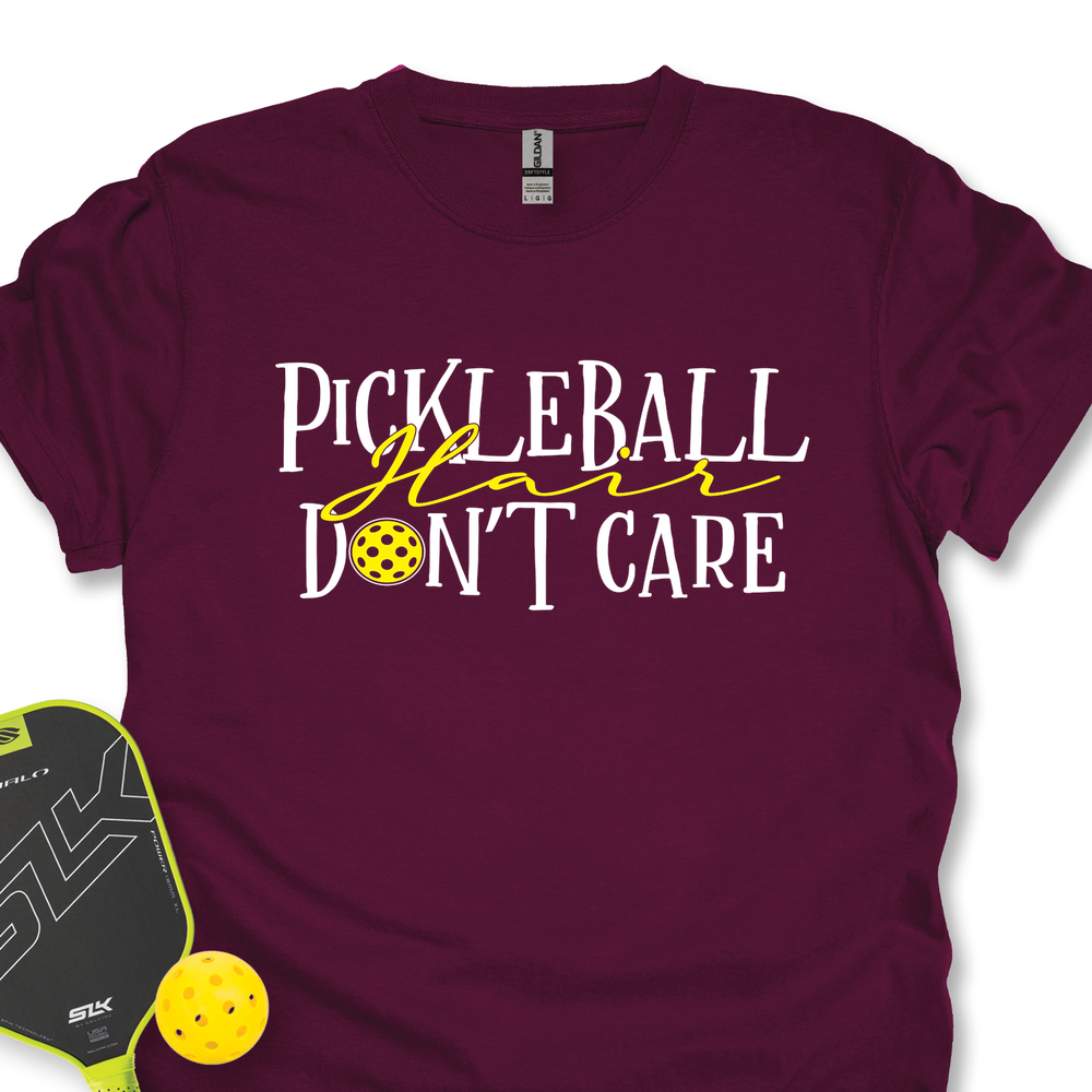 Pickleball Hair, Don’t Care v1 Unisex T-Shirt - Picklechillz