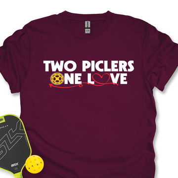 Two Picklers, One Love for Her Unisex T-Shirt - Picklechillz