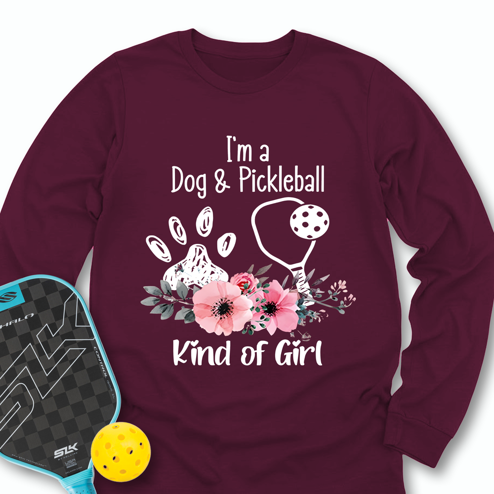 Dog Lover Pickleball Player Long Sleeve - Picklechillz