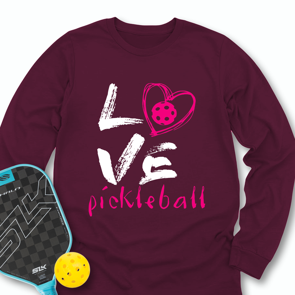 I Love Pickleball Long Sleeve - Picklechillz