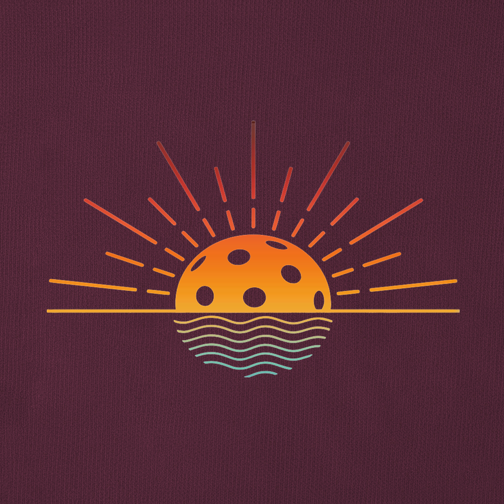Pickleball Retro Sunset Sweatshirt - Picklechillz