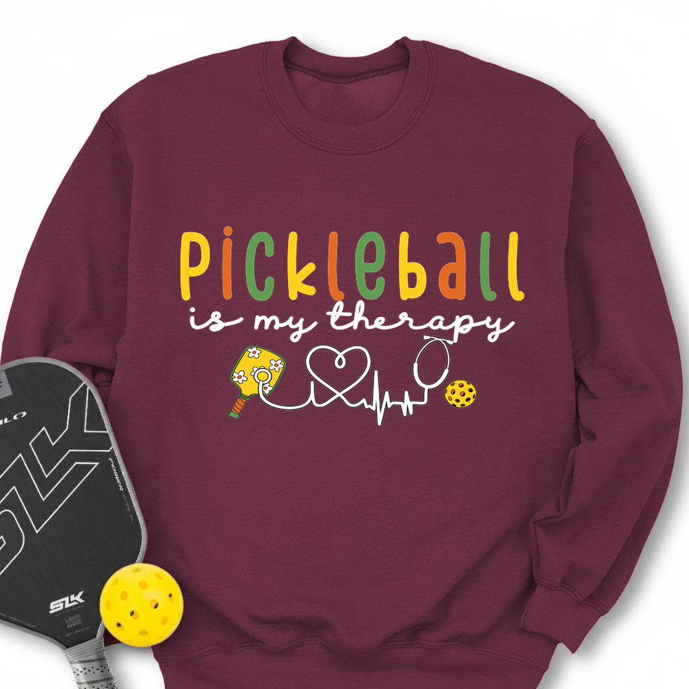 Pickleball Is My Therapy Cute Sweatshirt - Picklechillz