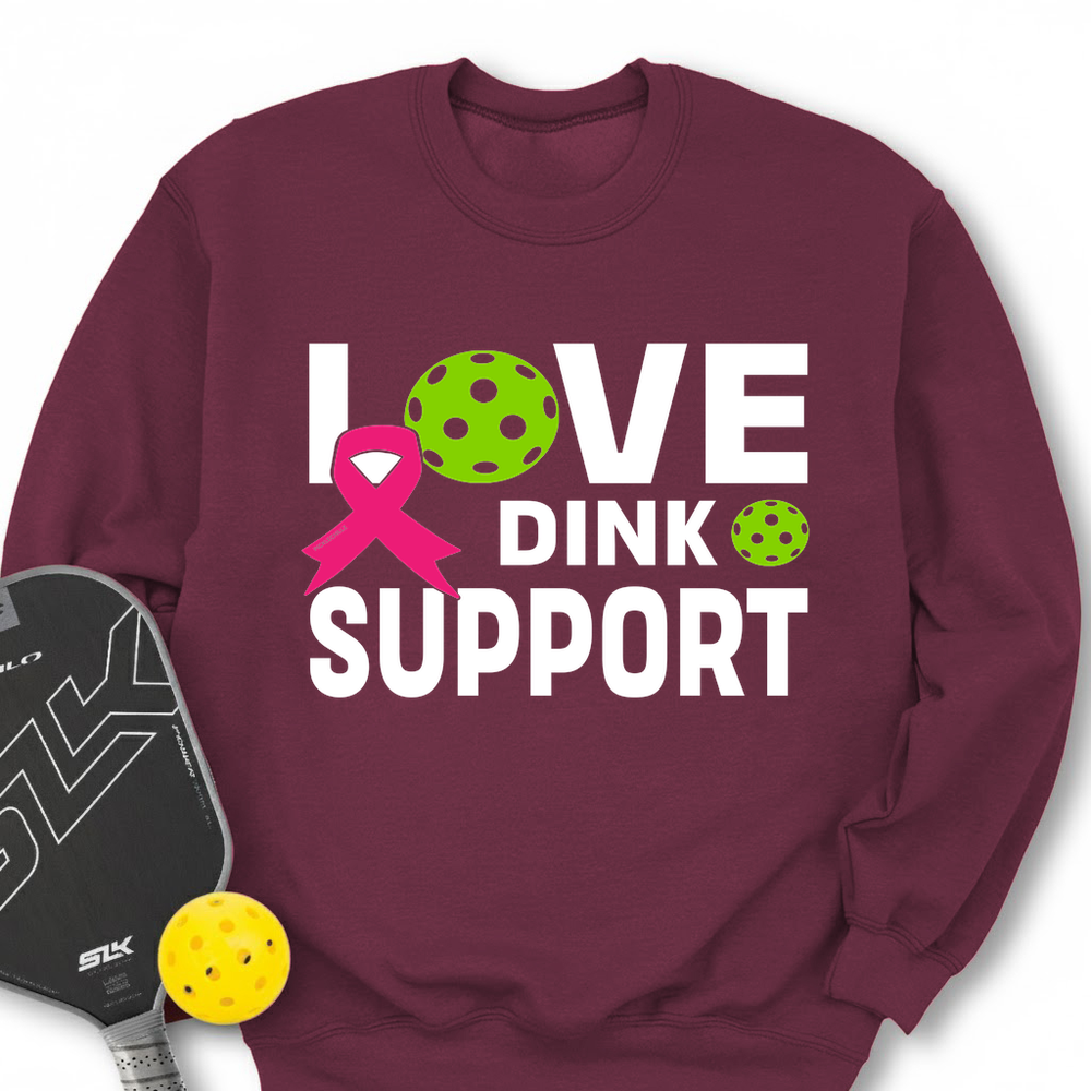 Love, Dink, Support Sweatshirt - Picklechillz