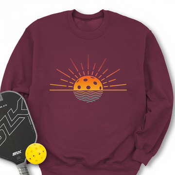Pickleball Retro Sunset Sweatshirt - Picklechillz