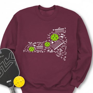 New York Pickleball Map Sweatshirt - Picklechillz