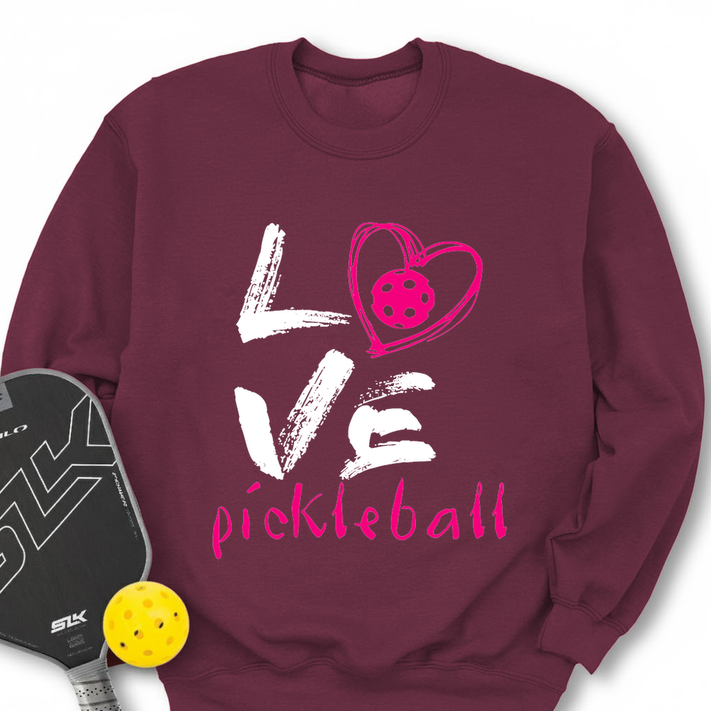I Love Pickleball Sweatshirt - Picklechillz