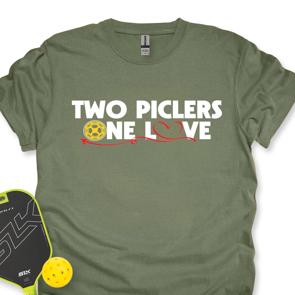 Two Picklers, One Love for Her Unisex T-Shirt - Picklechillz