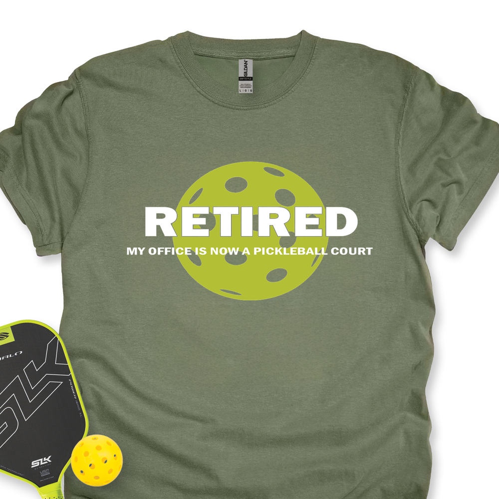 Retired My Office Is Now A Pickleball Court Unisex T-Shirt - Picklechillz