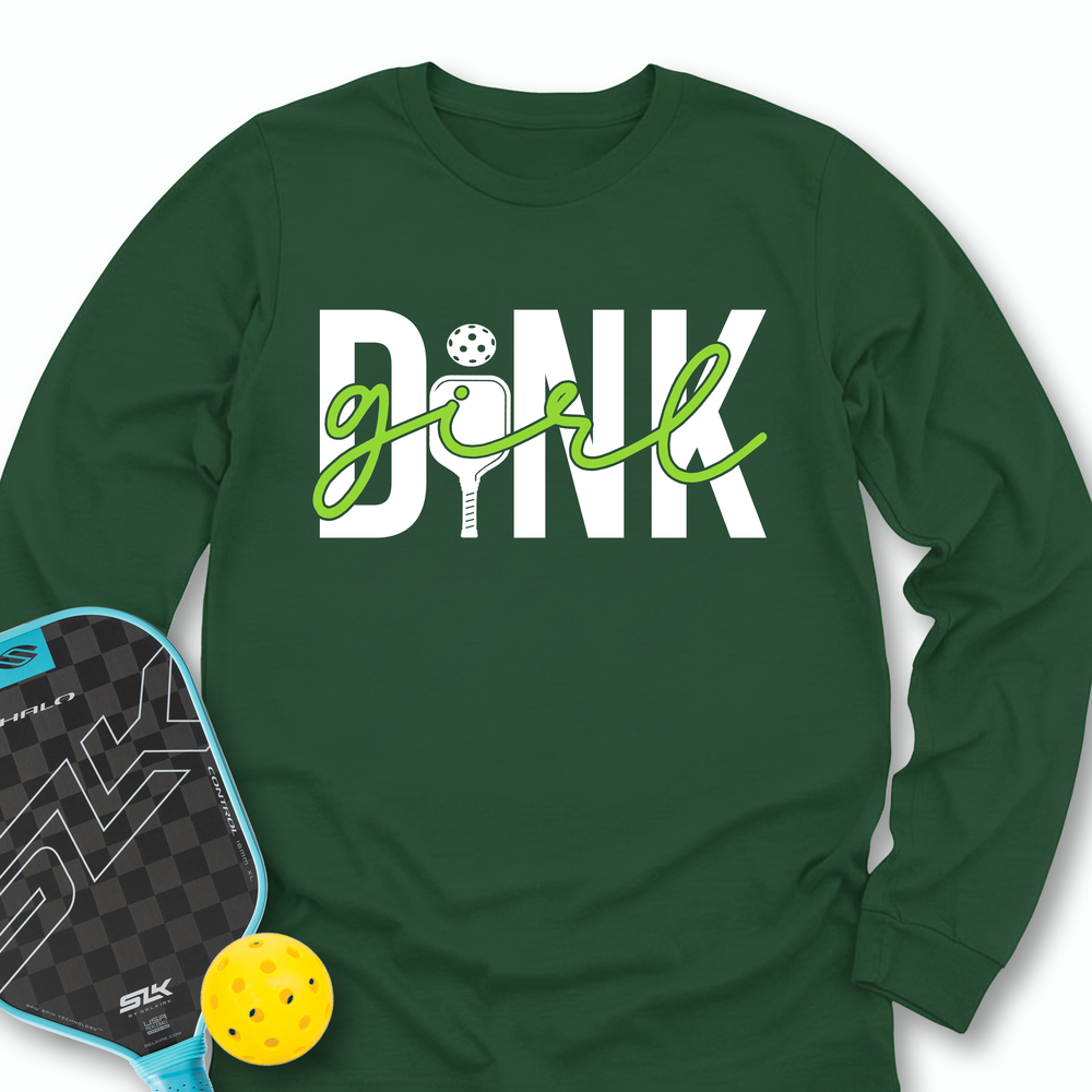 Dink Girl T-Shirt Long Sleeve - Picklechillz