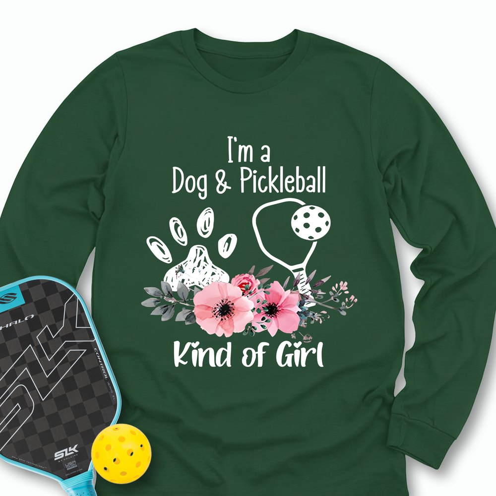 Dog Lover Pickleball Player Long Sleeve - Picklechillz