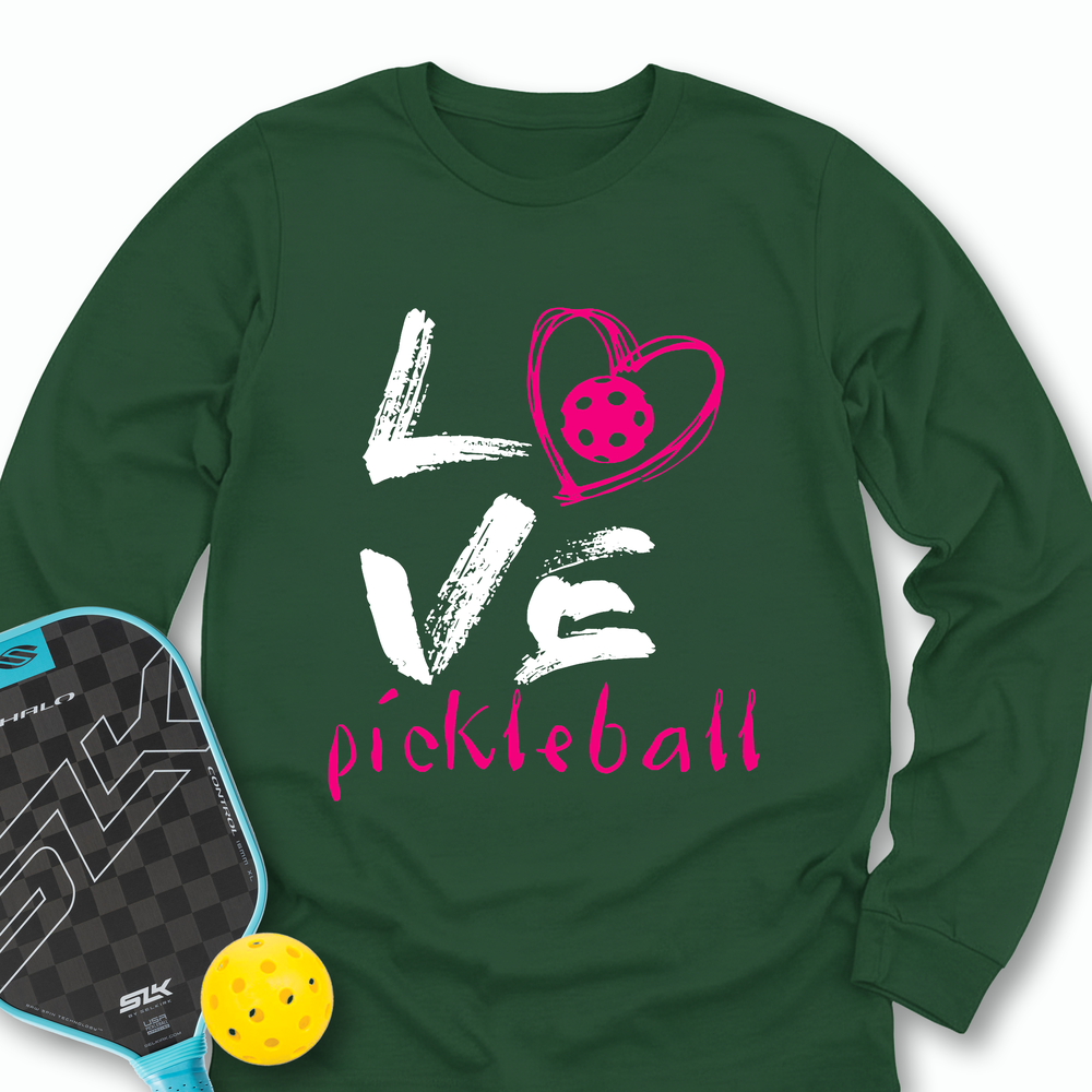 I Love Pickleball Long Sleeve - Picklechillz