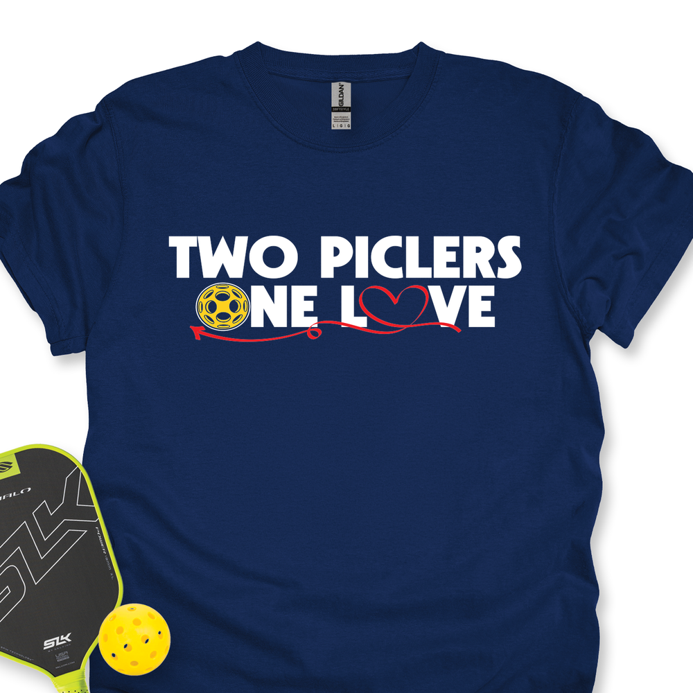 Two Picklers, One Love for Her Unisex T-Shirt - Picklechillz