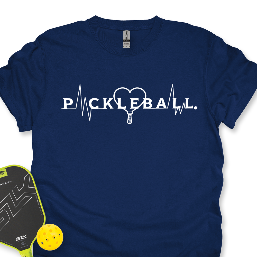 Pickleball Heartbeat Graphic V2 Unisex T-Shirt - Picklechillz