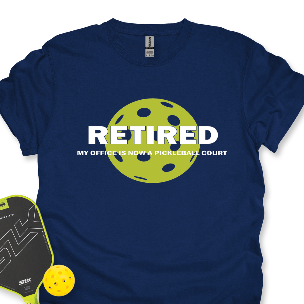 Retired My Office Is Now A Pickleball Court Unisex T-Shirt - Picklechillz
