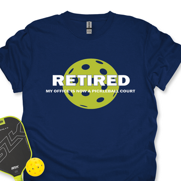 Retired My Office Is Now A Pickleball Court Unisex T-Shirt - Picklechillz