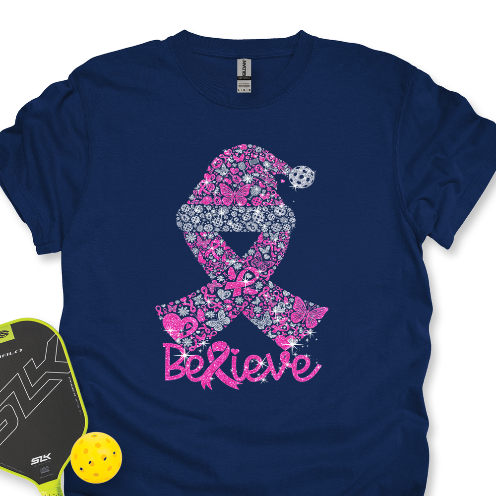 Pickleball Ribbon Believe Unisex T-Shirt - Picklechillz
