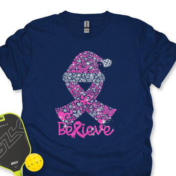 Pickleball Ribbon Believe Unisex T-Shirt - Picklechillz