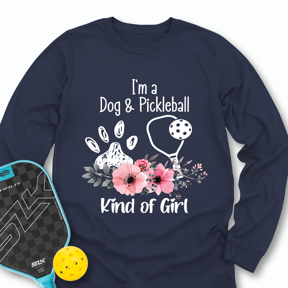 Dog Lover Pickleball Player Long Sleeve - Picklechillz