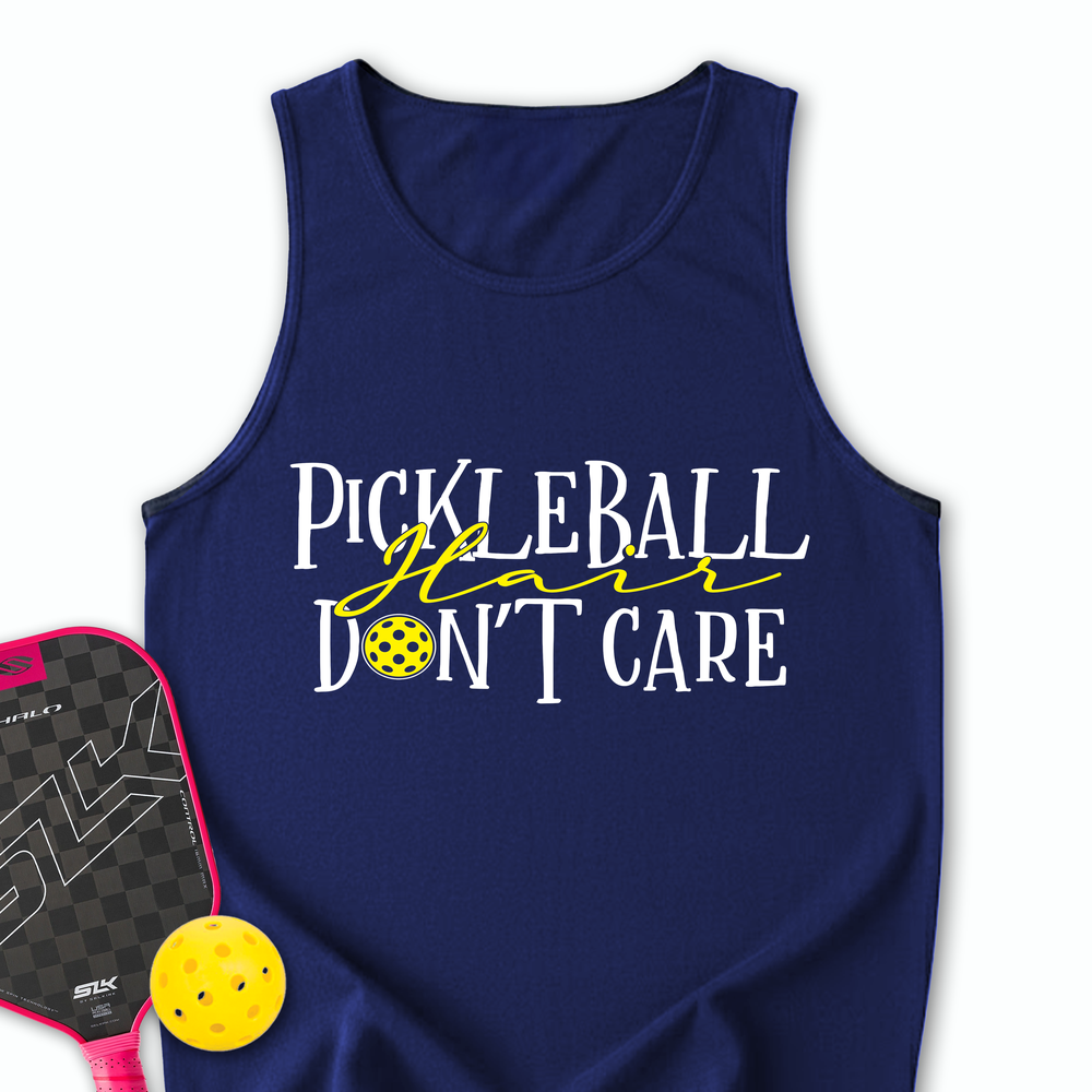 Pickleball Hair, Don’t Care v1 Tank Top - Picklechillz