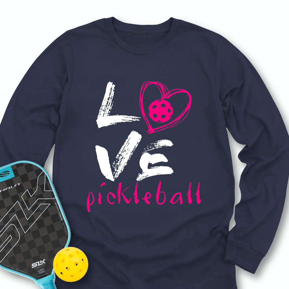 I Love Pickleball Long Sleeve - Picklechillz