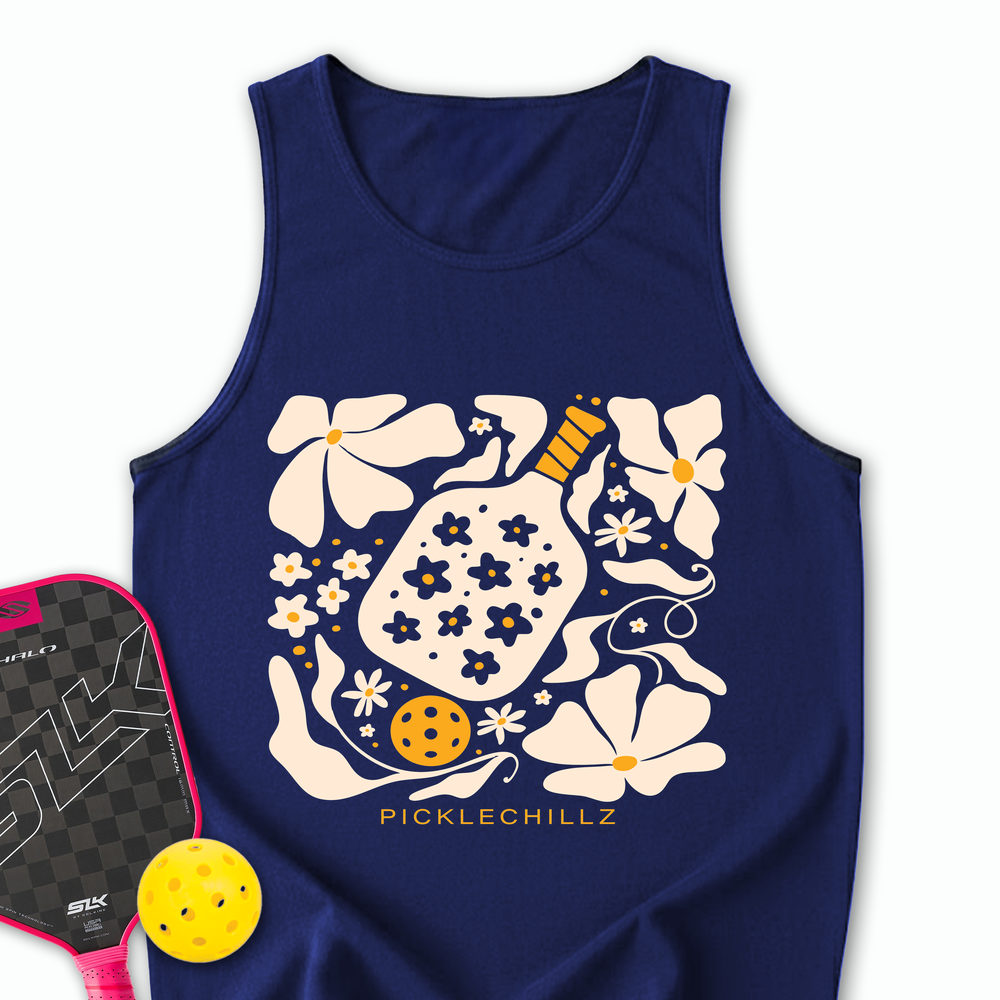 Boho Flower Pickleball v2 Tank Top - Picklechillz