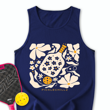 Boho Flower Pickleball v2 Tank Top - Picklechillz