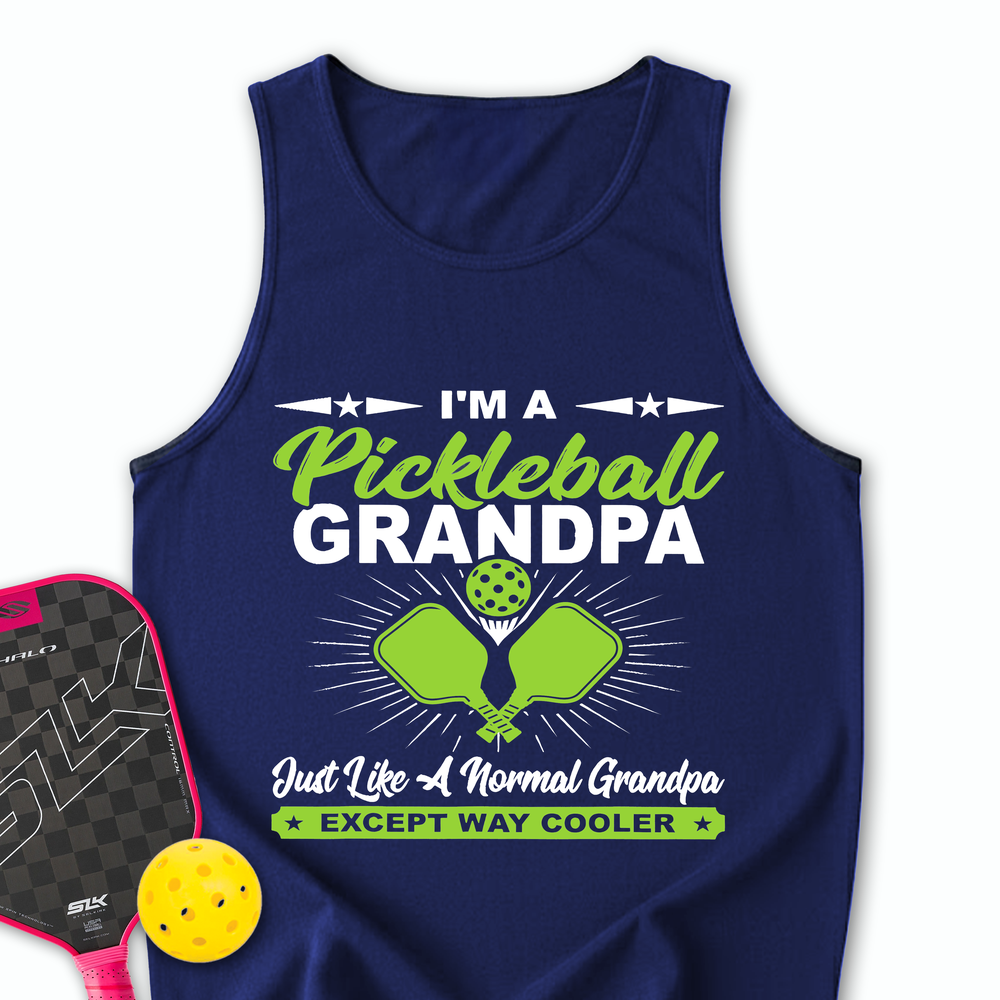 I'm A Pickleball Grandpa Just Like A Normal Grandpa Except Way Cooler Tank Top - Picklechillz