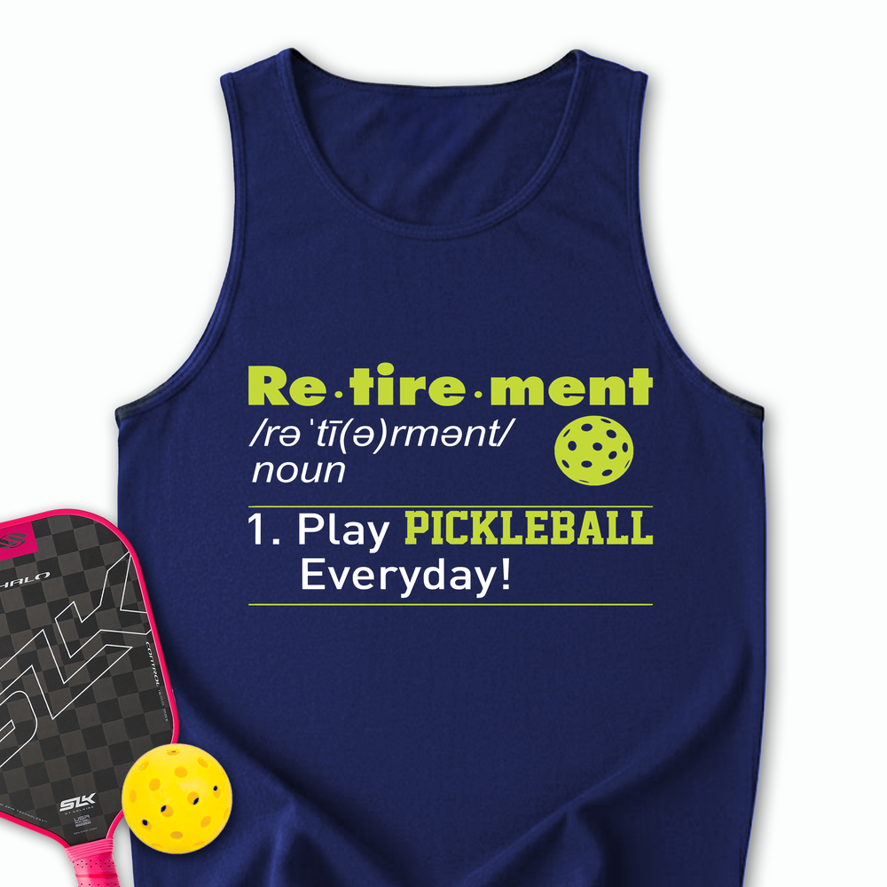 Pickleball Retirement Define Tank Top - Picklechillz