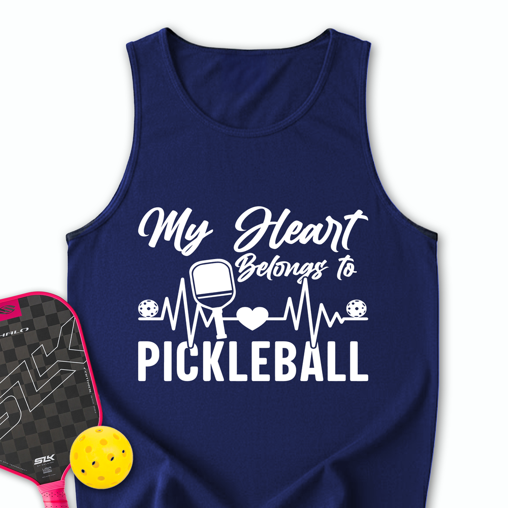 My Hearts Belongs To Pickleball Tank Top - Picklechillz
