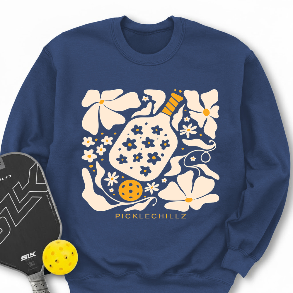 Boho Flower Pickleball v2 Sweatshirt - Picklechillz