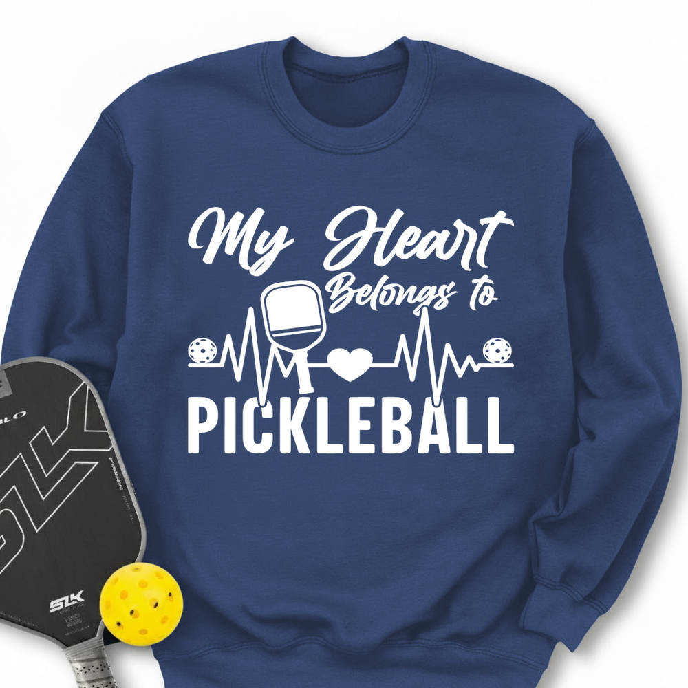 My Hearts Belongs To Pickleball Sweatshirt - Picklechillz