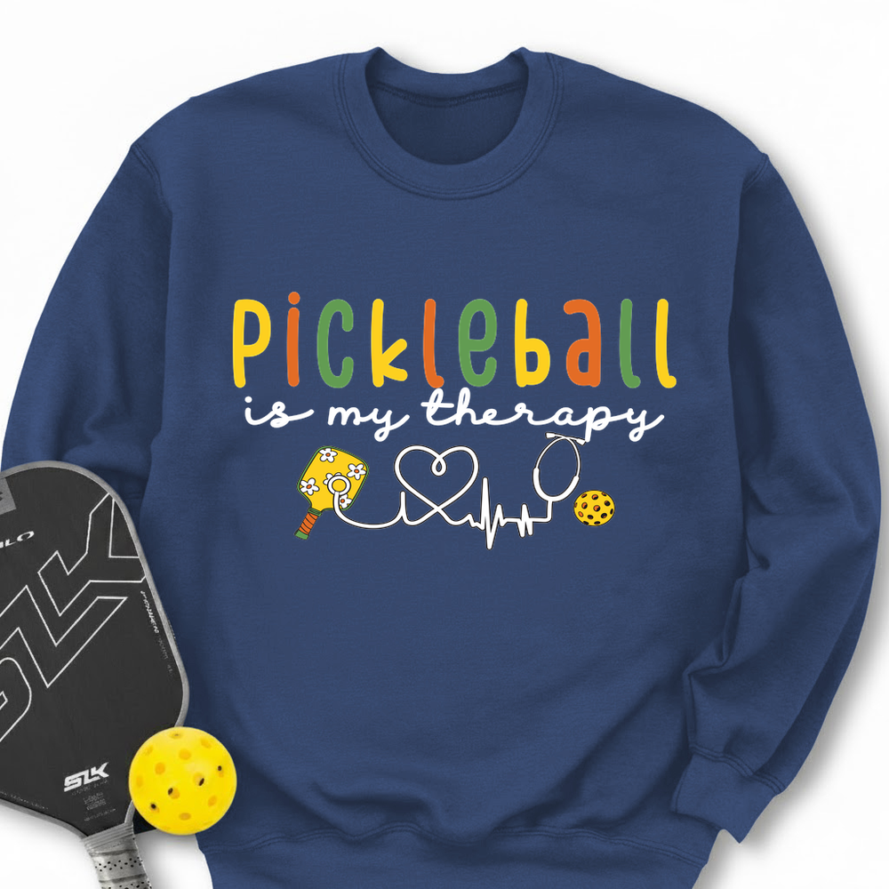 Pickleball Is My Therapy Cute Sweatshirt - Picklechillz