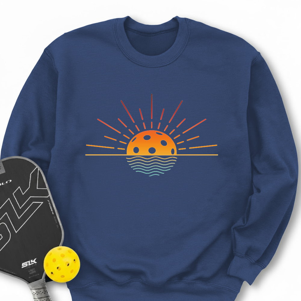 Pickleball Retro Sunset Sweatshirt - Picklechillz