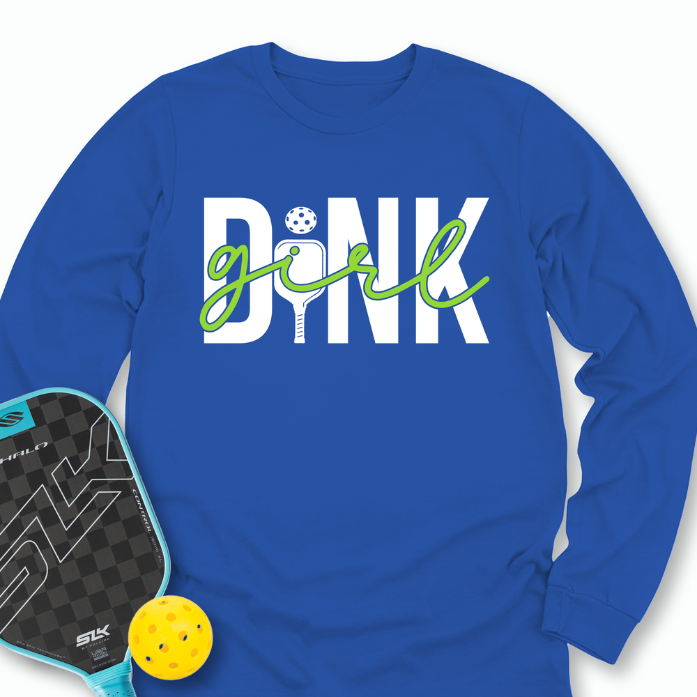 Dink Girl T-Shirt Long Sleeve - Picklechillz