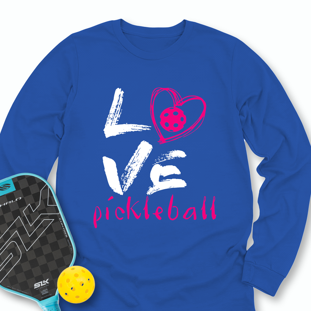 I Love Pickleball Long Sleeve - Picklechillz