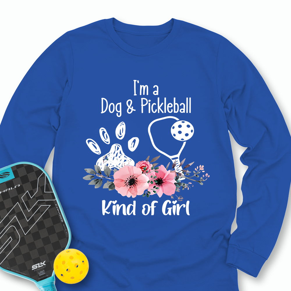 Dog Lover Pickleball Player Long Sleeve - Picklechillz
