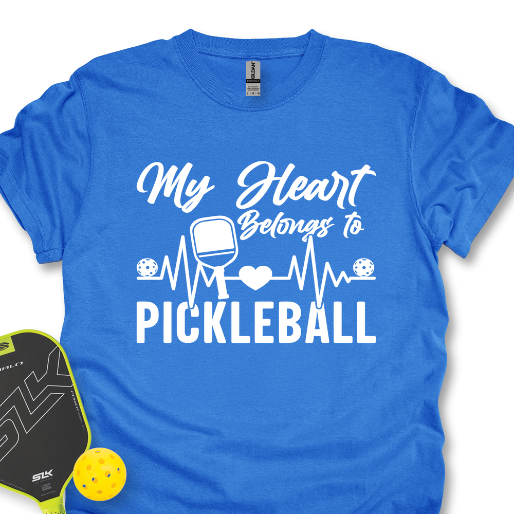My Hearts Belongs To Pickleball Unisex T-Shirt - Picklechillz