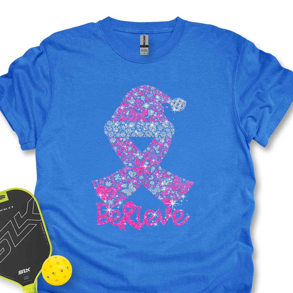 Pickleball Ribbon Believe Unisex T-Shirt - Picklechillz
