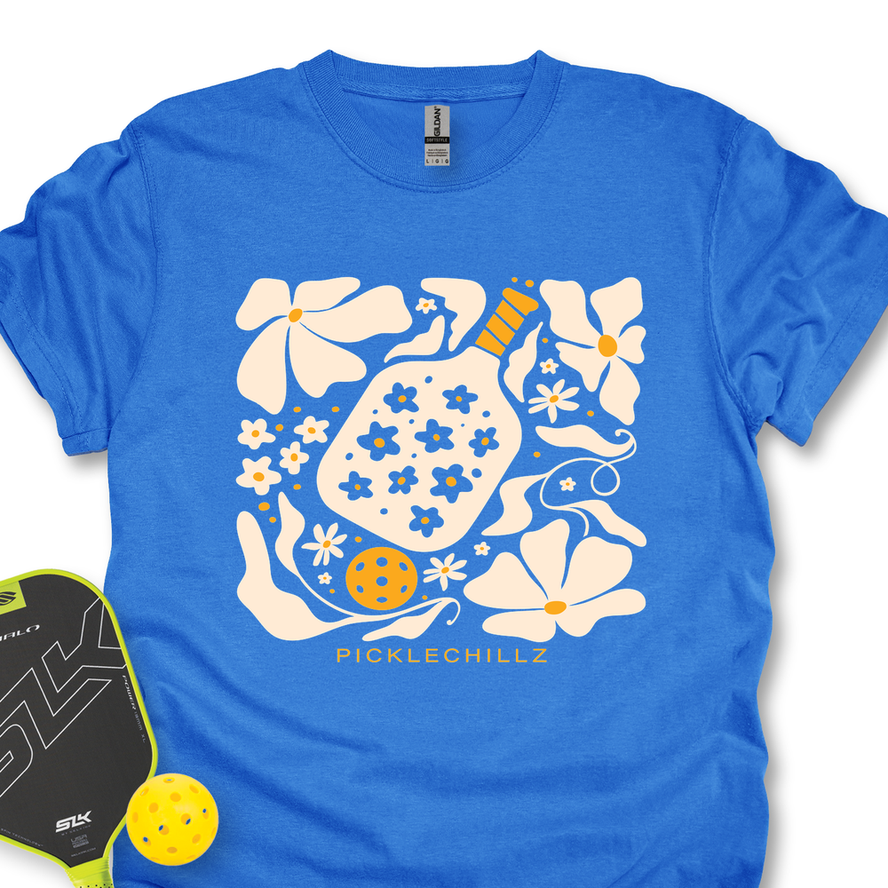 Boho Flower Pickleball v2 Unisex T-Shirt - Picklechillz