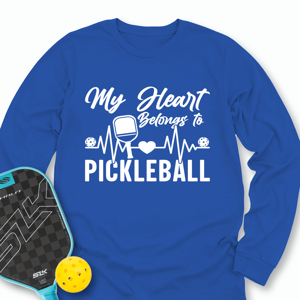 My Hearts Belongs To Pickleball Long Sleeve - Picklechillz