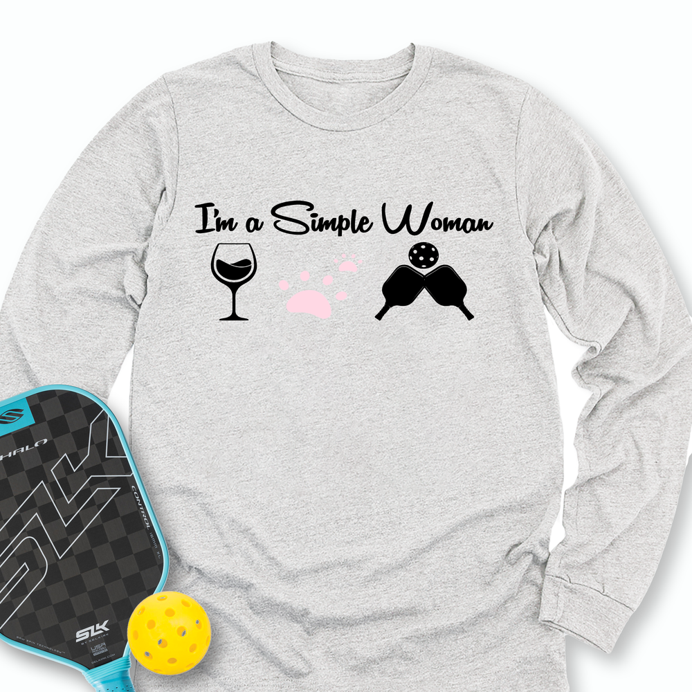Cat Wine Pickleball Long Sleeve - Picklechillz