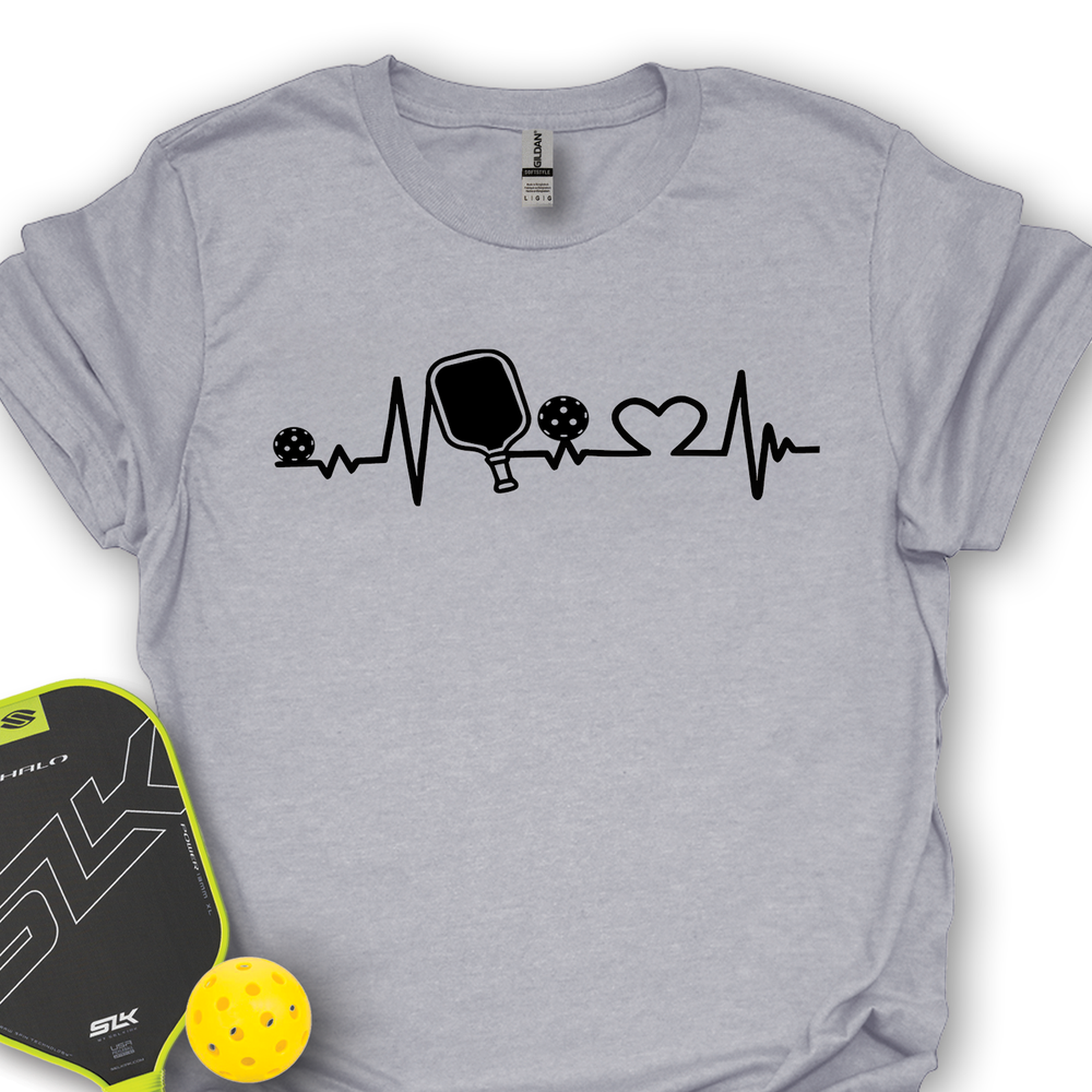 Pickleball Heartbeat Graphic Unisex T-Shirt - Picklechillz